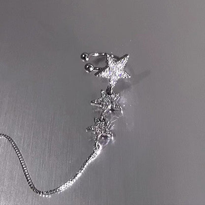 Kettenohrring-Manschettenstern