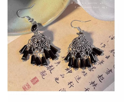 Perlenohrring mit Edelstein