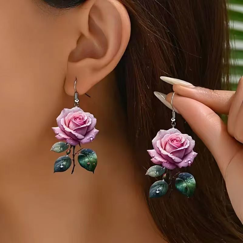 Dangle Earring Flower