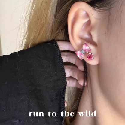 Bow Rose Earring Alloy