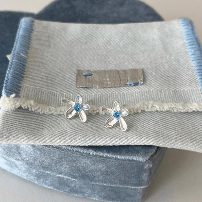 Strass Stud Floral Ohrring Legierung