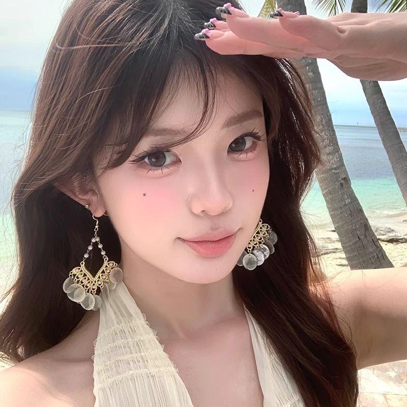 Ohrring Shell Disc Legierung Kronleuchter