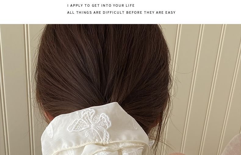 Scrunchie Schmetterling bestickt