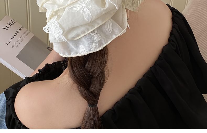 Scrunchie Schmetterling bestickt