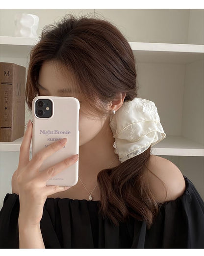 Scrunchie Butterfly Embroidered