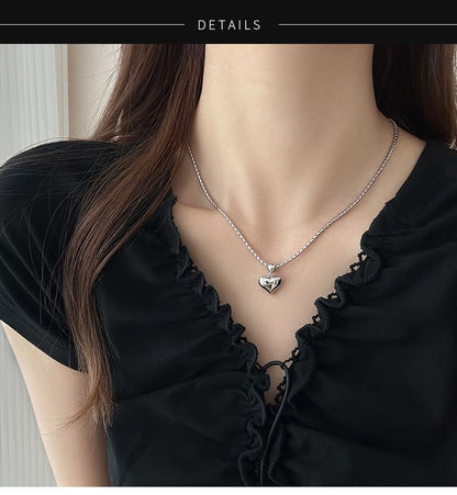 Alloy Pendant Heart Necklace