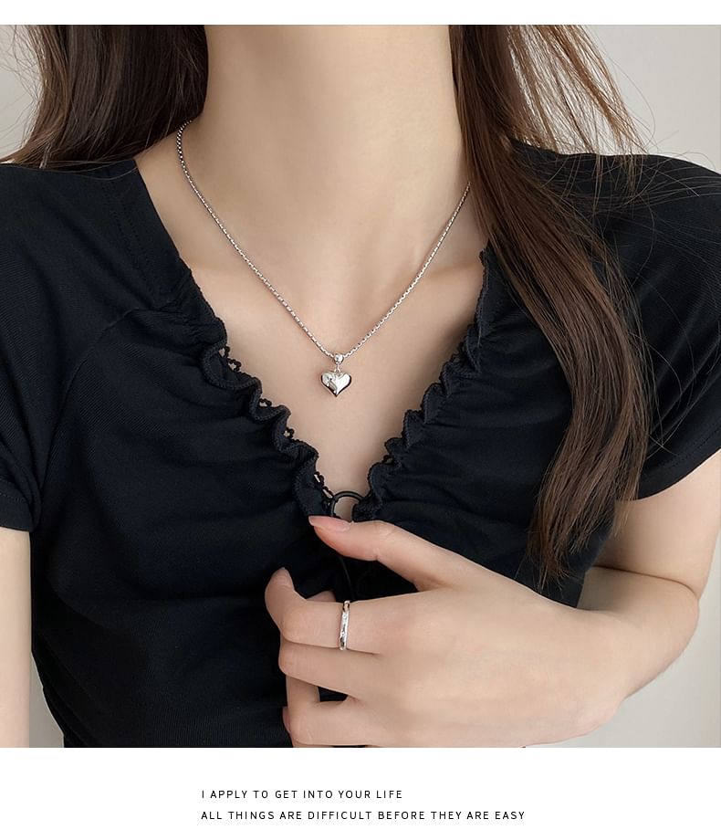 Alloy Pendant Heart Necklace