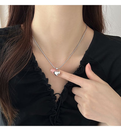 Alloy Pendant Heart Necklace