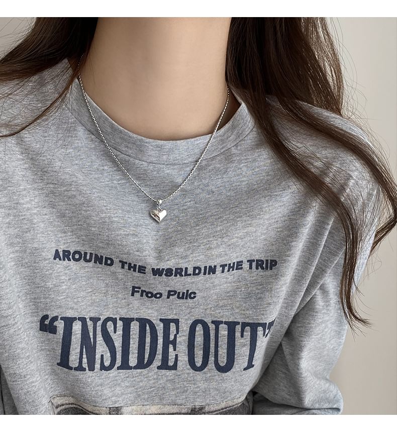 Alloy Pendant Heart Necklace