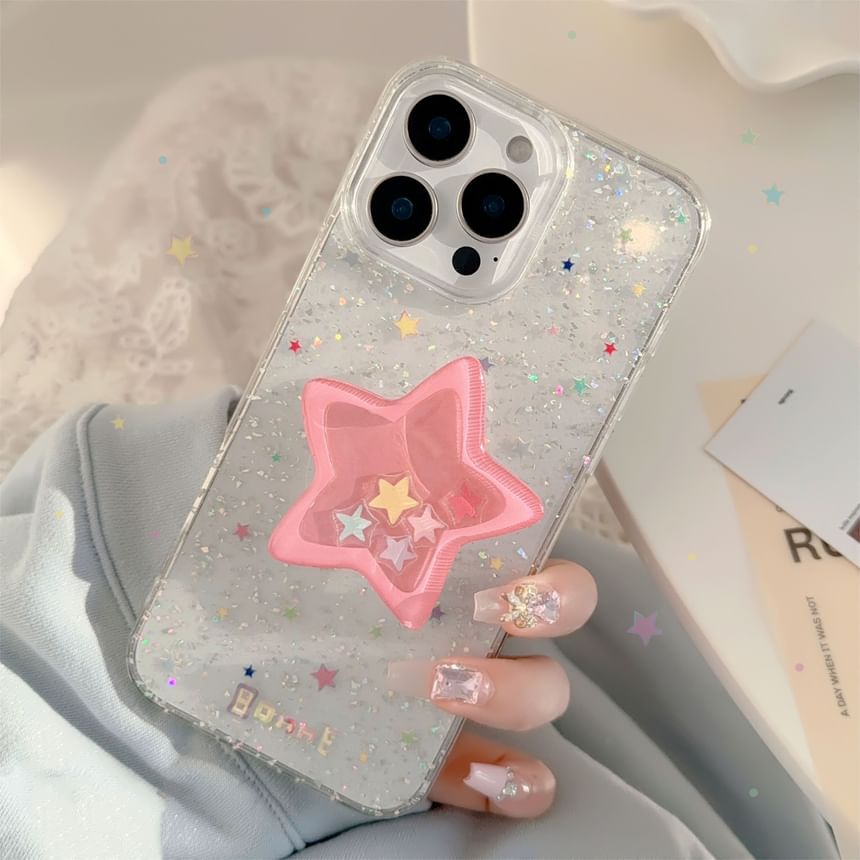 Case Phone Glitter Star