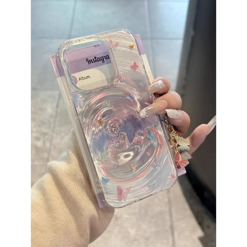 ケース フォン リップル バタフライ