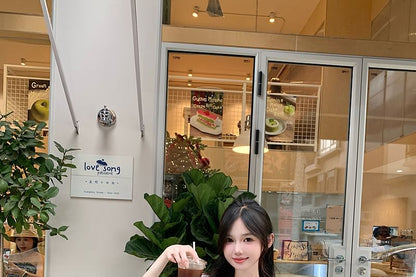 首輪付き猫キャッププリントスリーブボウ