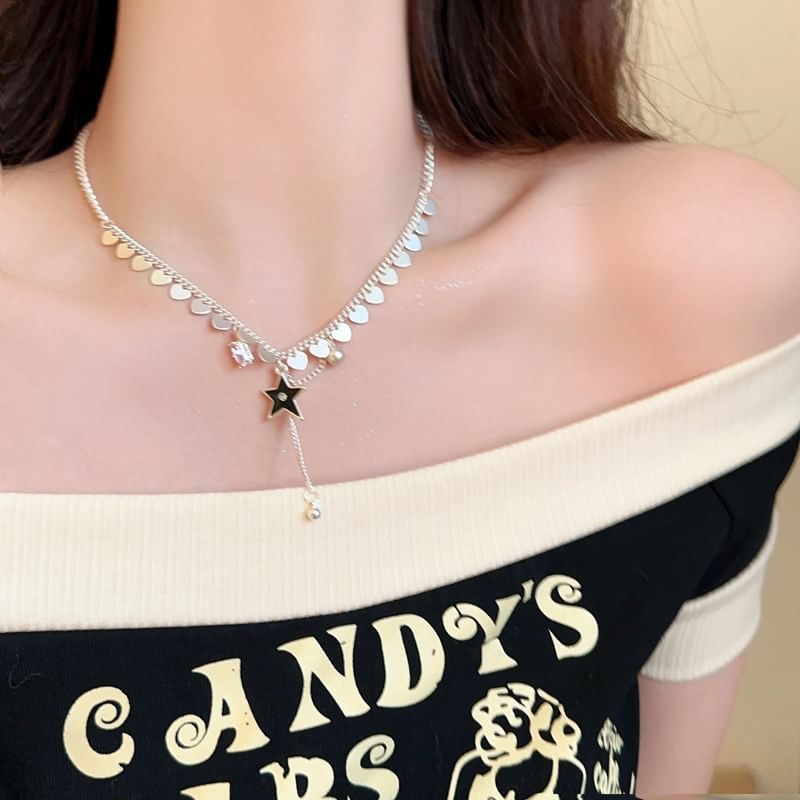 ネックレス スターペンダント ラリアット