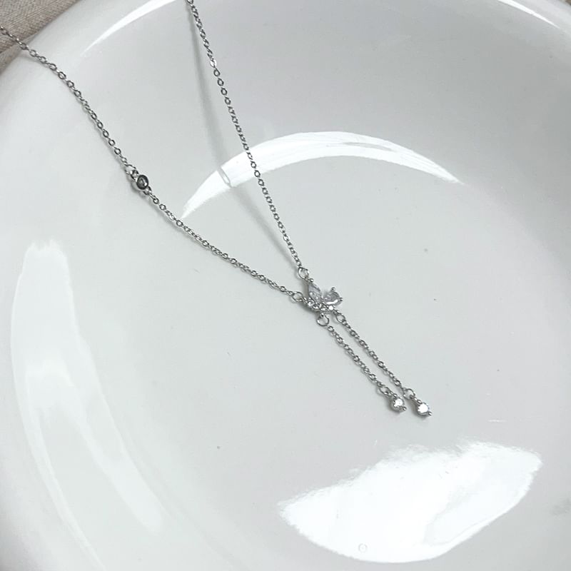 ネックレス ラリアット バタフライ