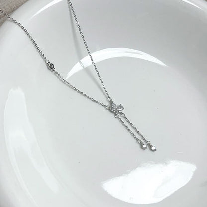 ネックレス ラリアット バタフライ