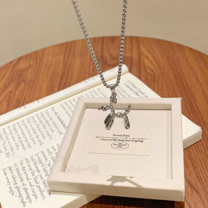 バルーンネックレス 犬ペンダント