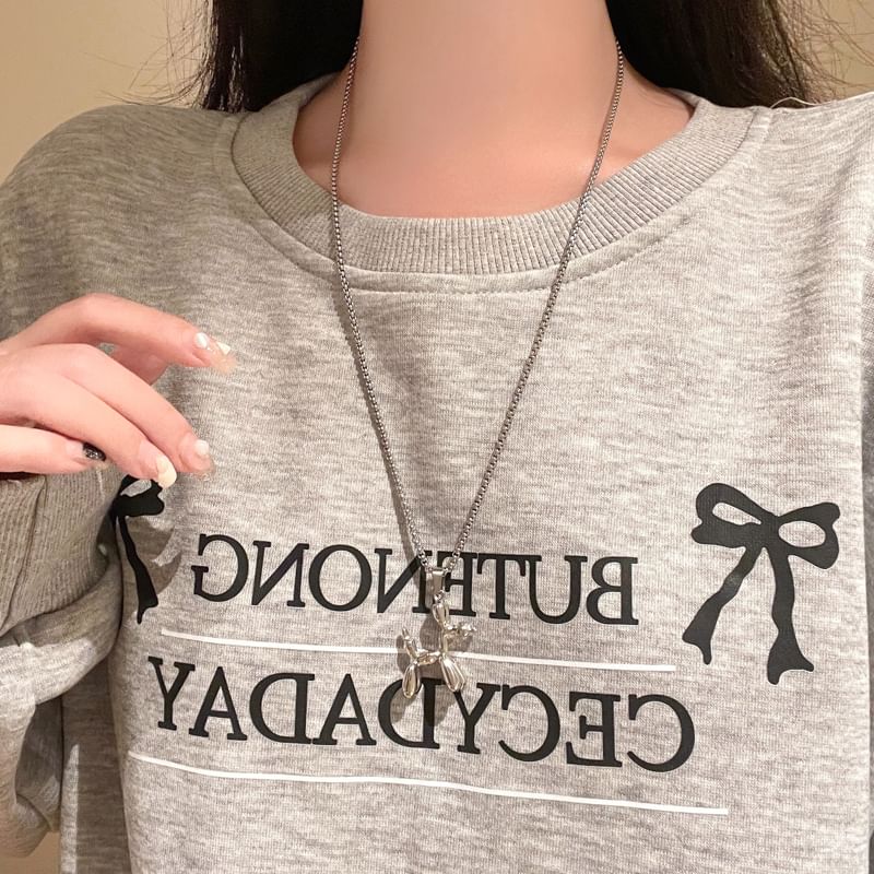 バルーンネックレス 犬ペンダント