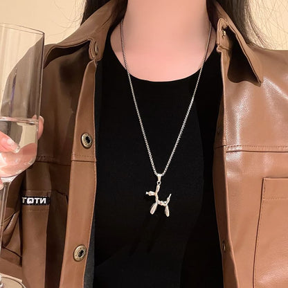 バルーンネックレス 犬ペンダント