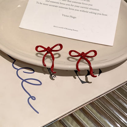 925 Ohrstecker Schleife Silber Ohrring Sterling