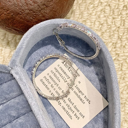 Silberohrring Strass Creole 925 Sterling