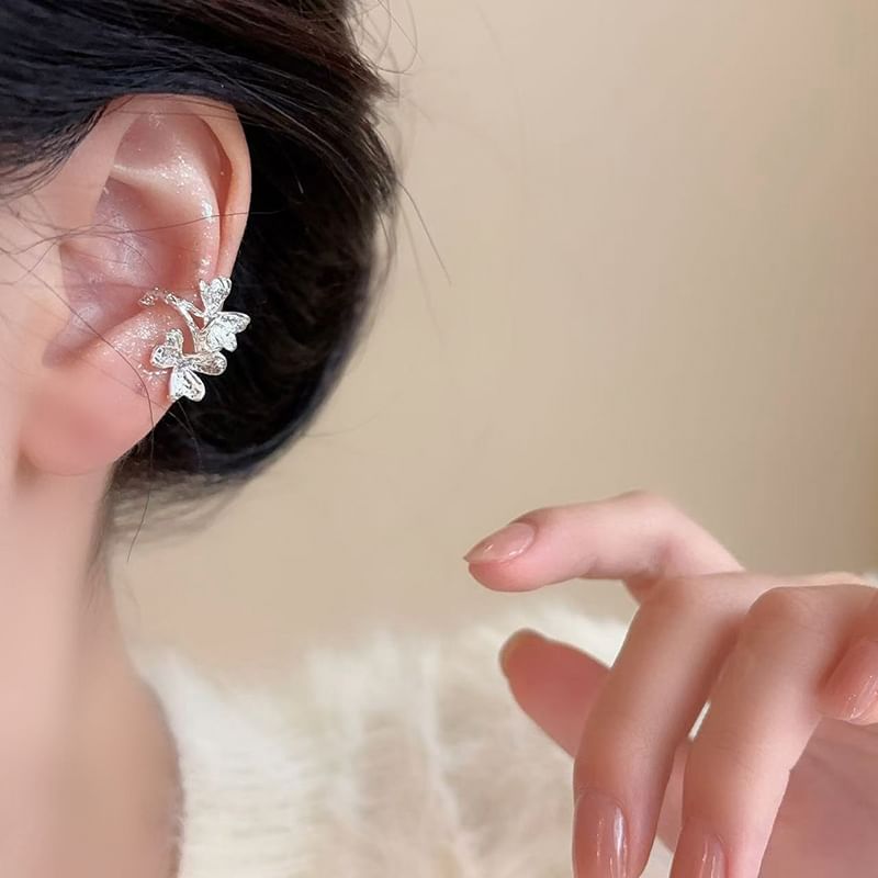 Leaf Rhinestone Cuff Ear