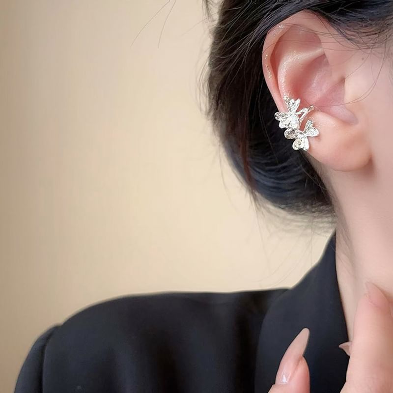Leaf Rhinestone Cuff Ear