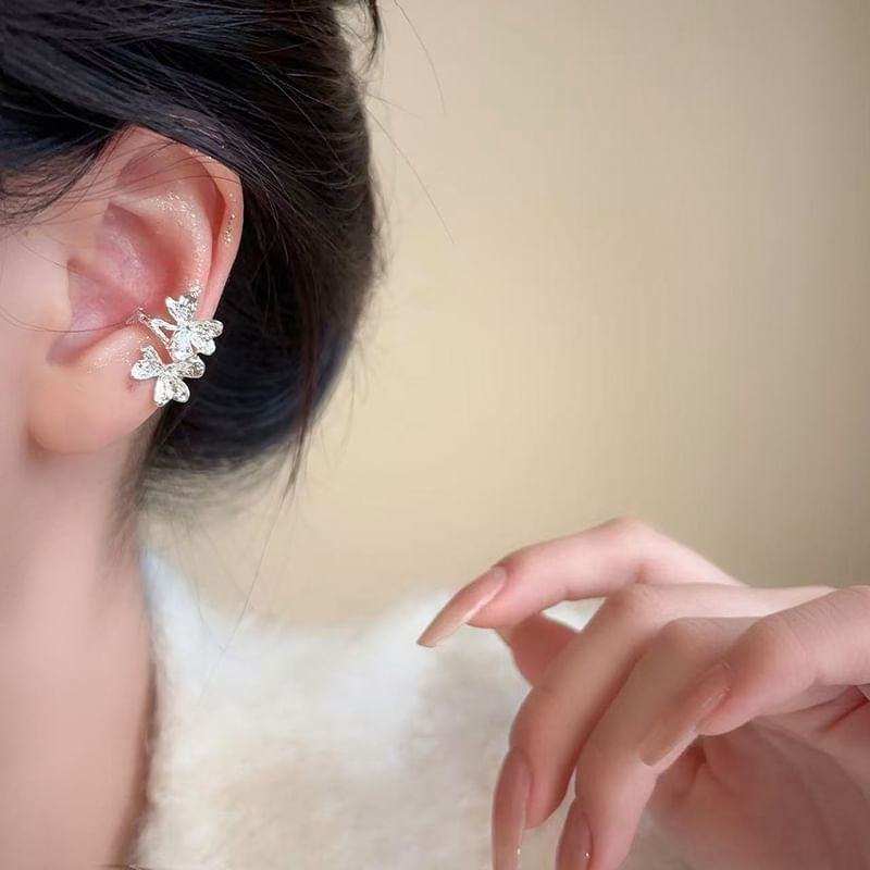 Leaf Rhinestone Cuff Ear