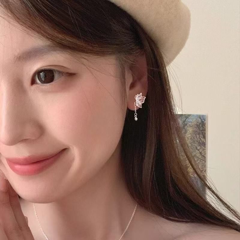 Butterfly Earring Drop Alloy