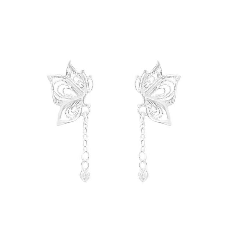 Butterfly Earring Drop Alloy
