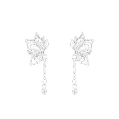 Butterfly Earring Drop Alloy