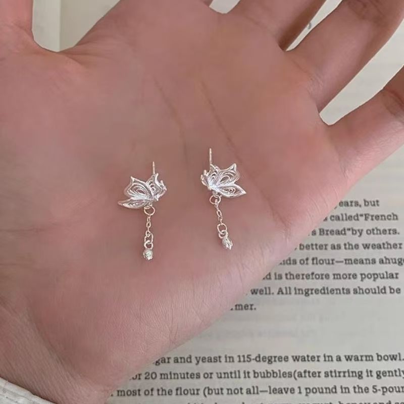 Butterfly Earring Drop Alloy