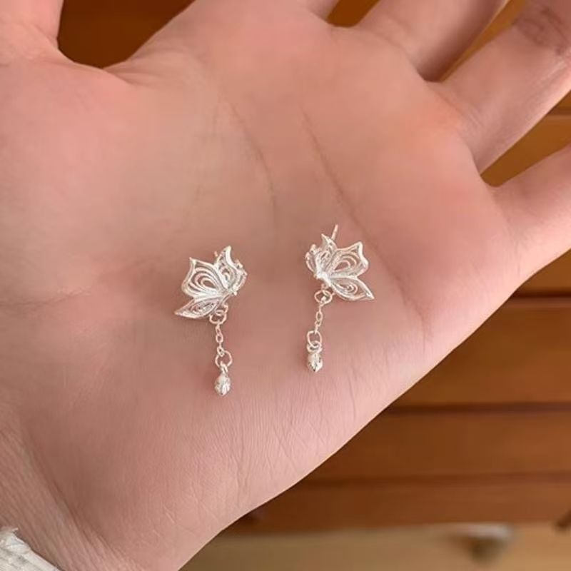 Butterfly Earring Drop Alloy