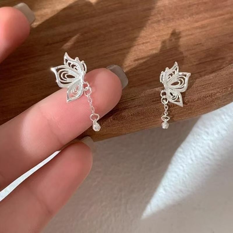 Butterfly Earring Drop Alloy