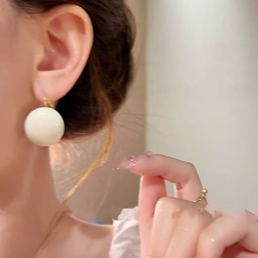 Legierung Ohrring Tropfen Perle