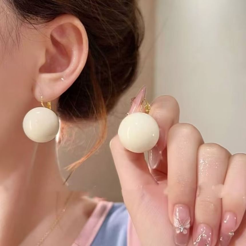 Legierung Ohrring Tropfen Perle