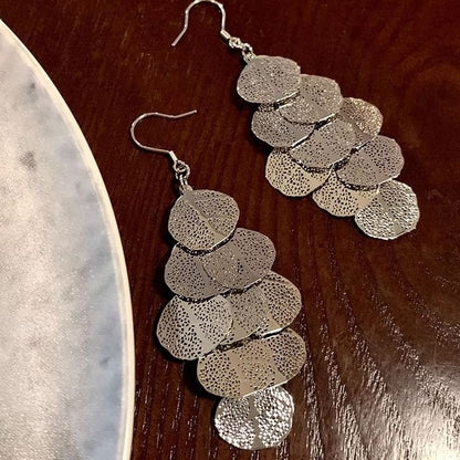 リーフシャンデリアイヤリング合金