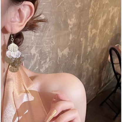 リーフシャンデリアイヤリング合金