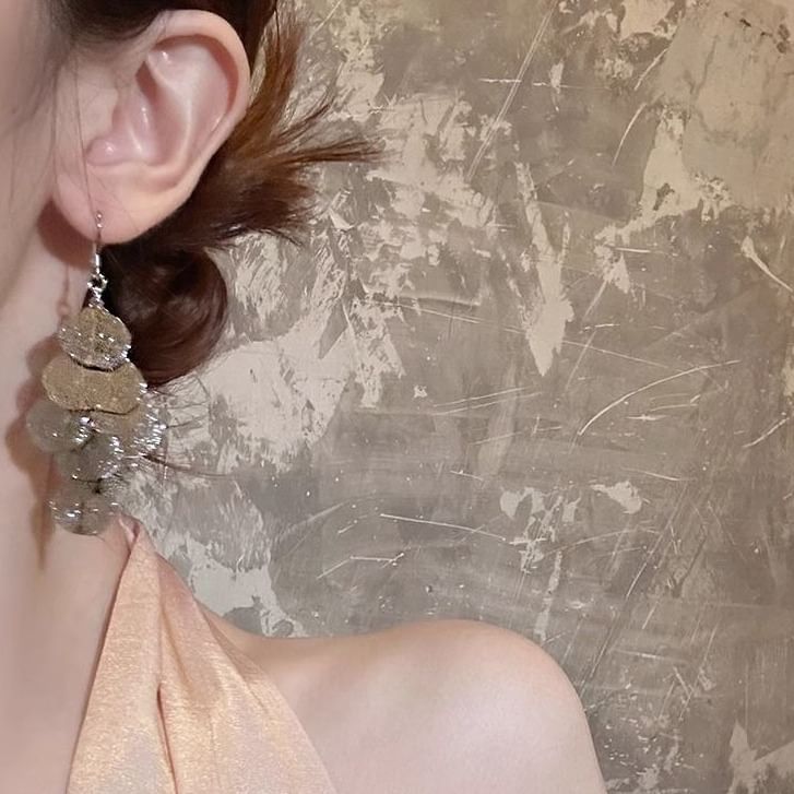 リーフシャンデリアイヤリング合金