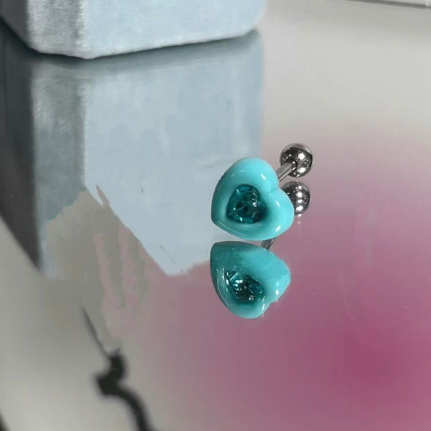 Shell, Heart and Wand Stud Earrings - Set of 3