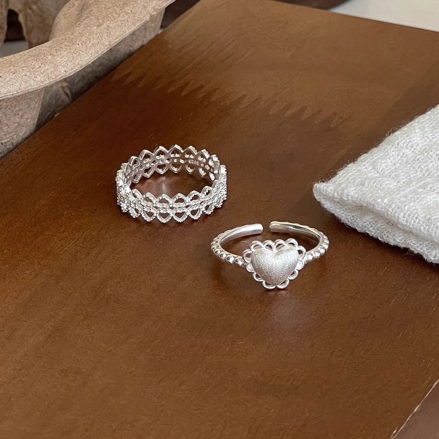 2: Heart Cutout Set Open + Alloy of Ring