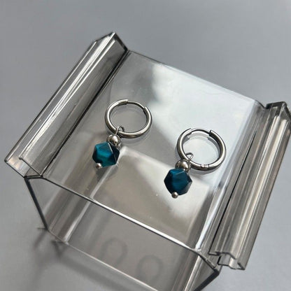 イヤリング 宝石 合金 ドロップ フェイク