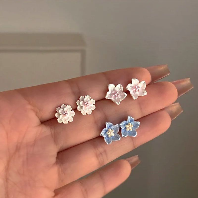 Legierung (verschiedene Set Ohrstecker 3 Paar: von Designs) Floral