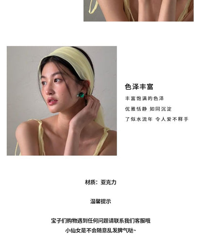 イヤリングビーズスタッド