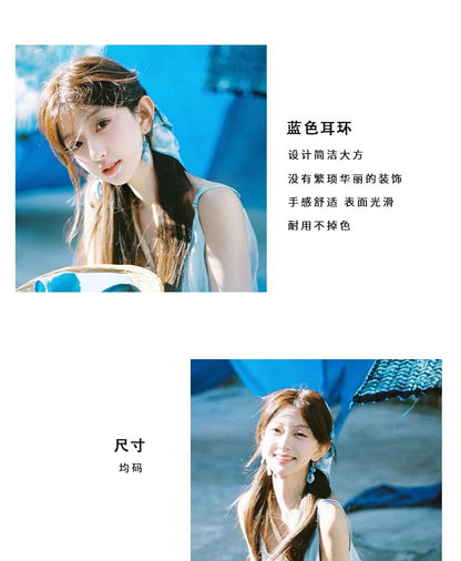 Geometry Dye Ohrring Krawattentropfen