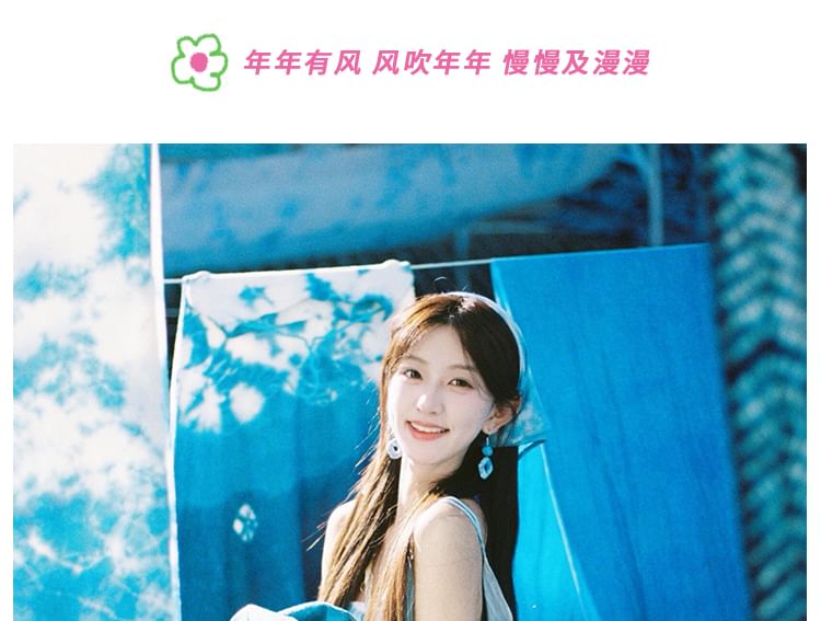 Geometry Dye Ohrring Krawattentropfen