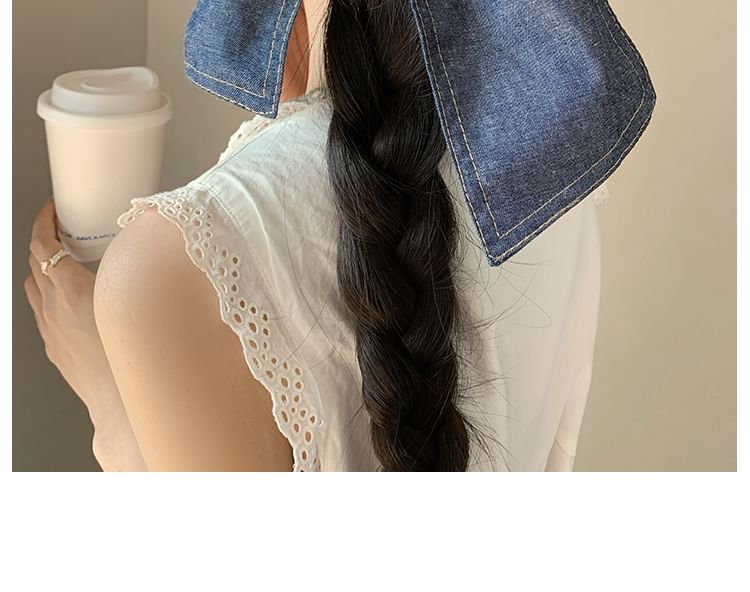 Bow Scrunchie Denim