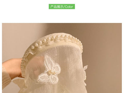 Headband Lace Butterfly Trim Applique