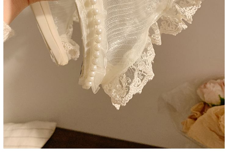 Headband Lace Butterfly Trim Applique