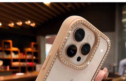 Transparent Case iPhone Rhinestone