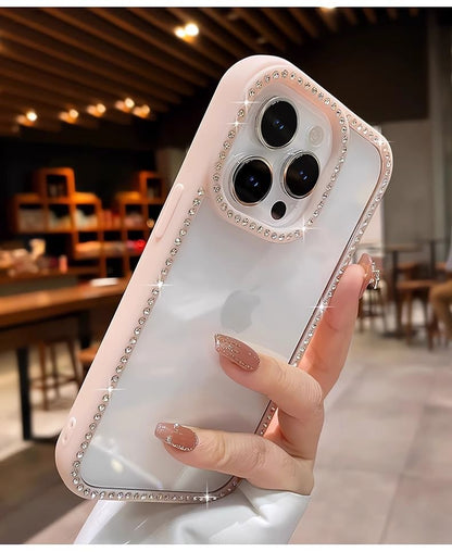 Transparent Case iPhone Rhinestone